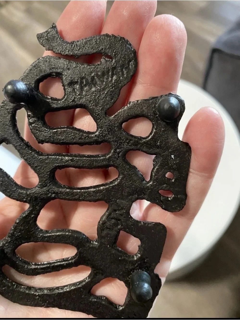 Vintage Cast Iron Elephant Trivets, Set of 3 - Black by TSU